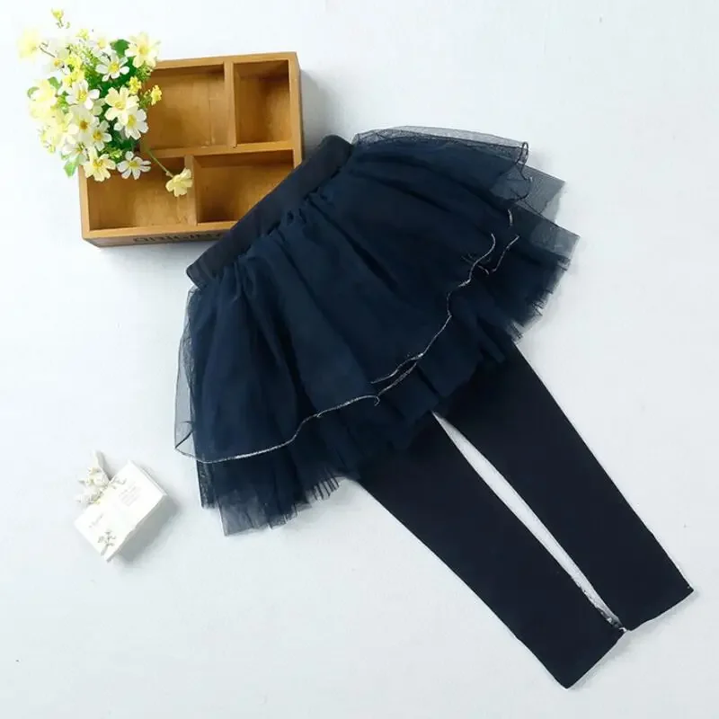 

Детские эластичные хлопковые леггинсы для девочек, брюки-пачка, юбка, брюки JW3257, 2024, леггинсы для девочек с бантом, жемчугом, короной, кружевные детские штаны