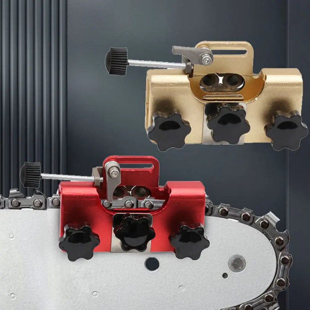 Portable Chainsaw Chain Sharpener Manual Grinding Tool Hand Crank Filing Jig For Garden Forestry Power Saw Maintenance