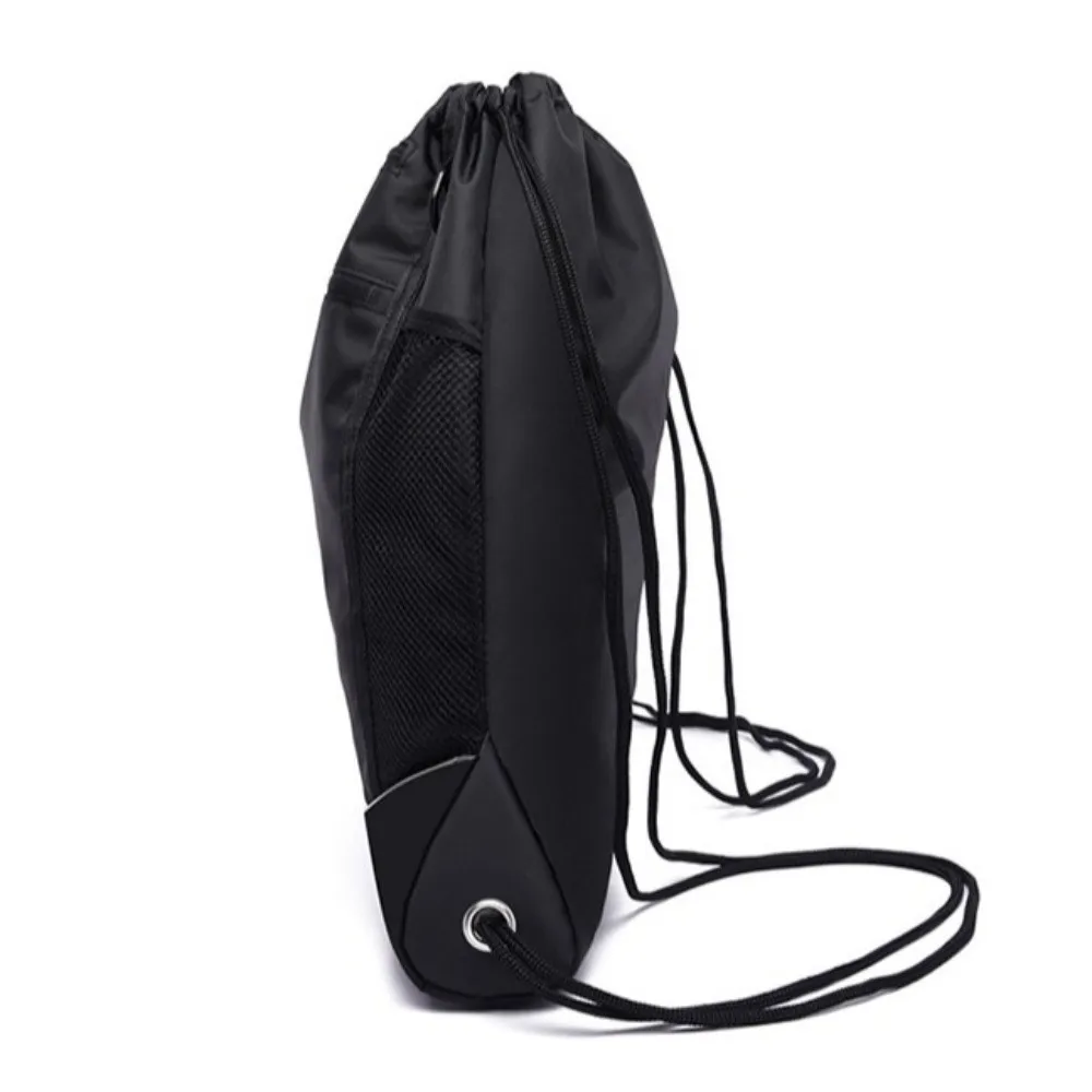 

Waterproof Sports Ball Backpack Polyester with Mesh Pocket Travel Gym Shoulders Bag Multifunctional Drawstring