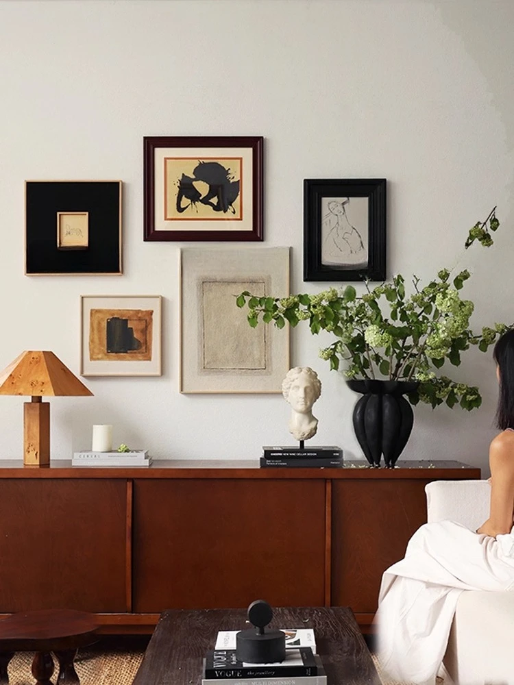 لوحة زخرفية للمدخل على طراز العصور الوسطى، لوحة معلقة على الحائط من وابي سابي، زخرفة كلاسيكية راقية #3