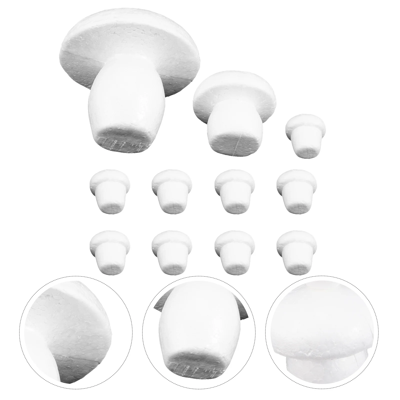 12 stuks DIY paddenstoeldecoraties ambachtelijke schuimpaddestoelmodellen voor kinderen creatieve graffiti kunst onafgewerkte ornamenten voor minituin