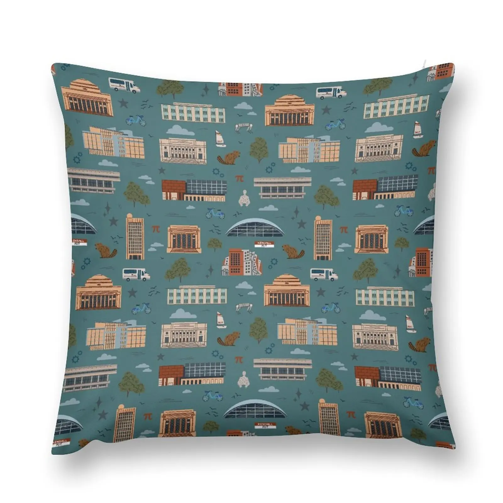 

MIT Buildings Throw Pillow Pillowcases Decorative Cushions pillow