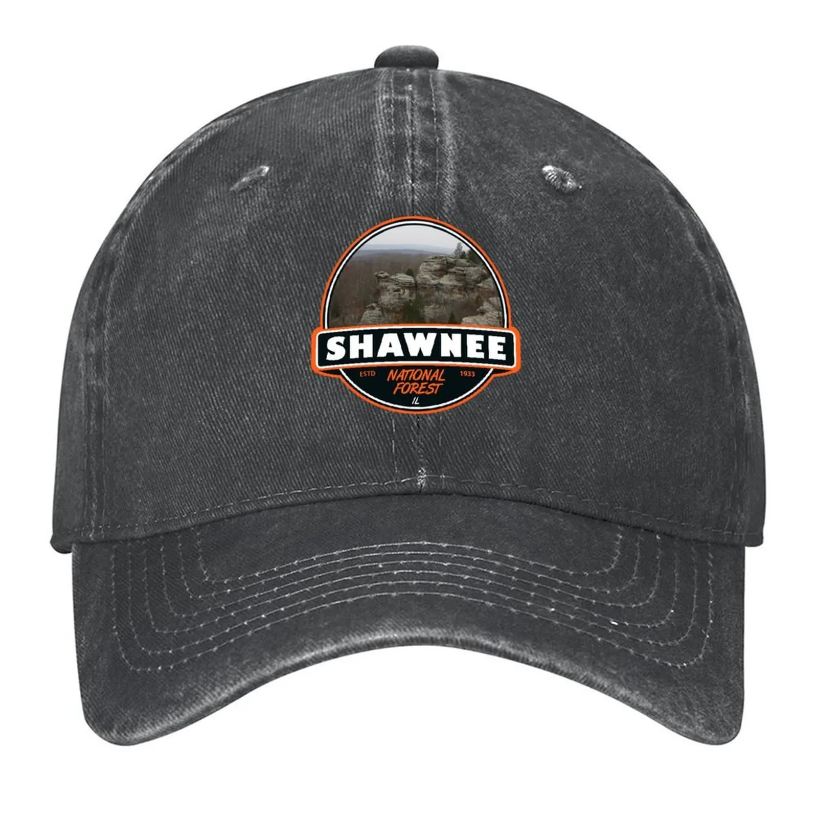 

Shawnee National Forest Illinois Emblem Baseball Cap Hat men hard hat luxury woman cap Rugby Caps Male Women's