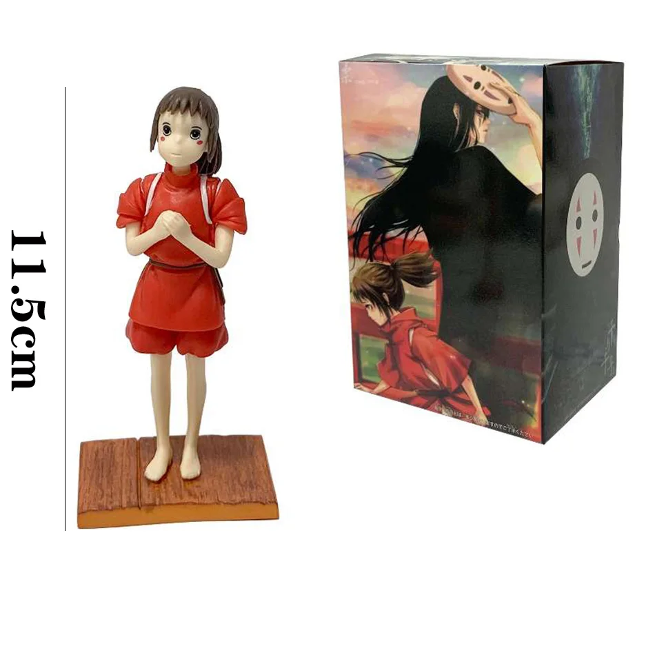 Anime Spirited Away Charakter PVC-Actionfiguren-Set Gesichtsloser Mann Hayao Miyazaki Charakterfigur Spielzeug Kindergeburtstagsgeschenk