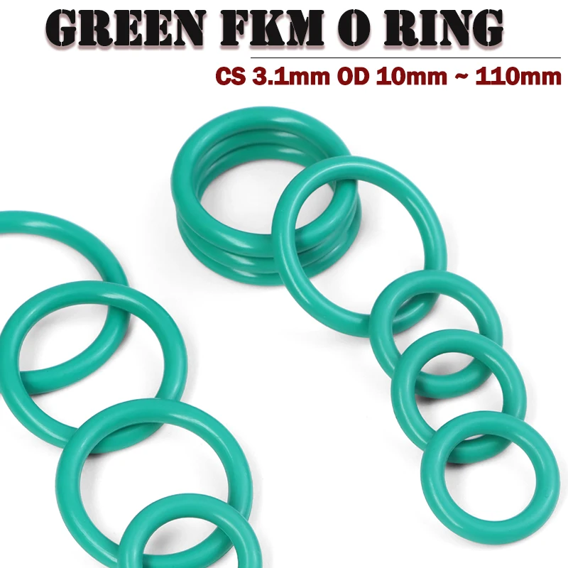 10/50Pcsgreen Fkm O…