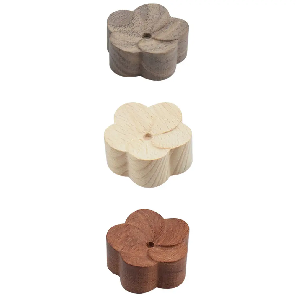 3Pcs Essential Oil Diffuser Wood Natural Aroma Diffuser Portable Home Office Car Aromatherapy Wood Decor Air Freshener