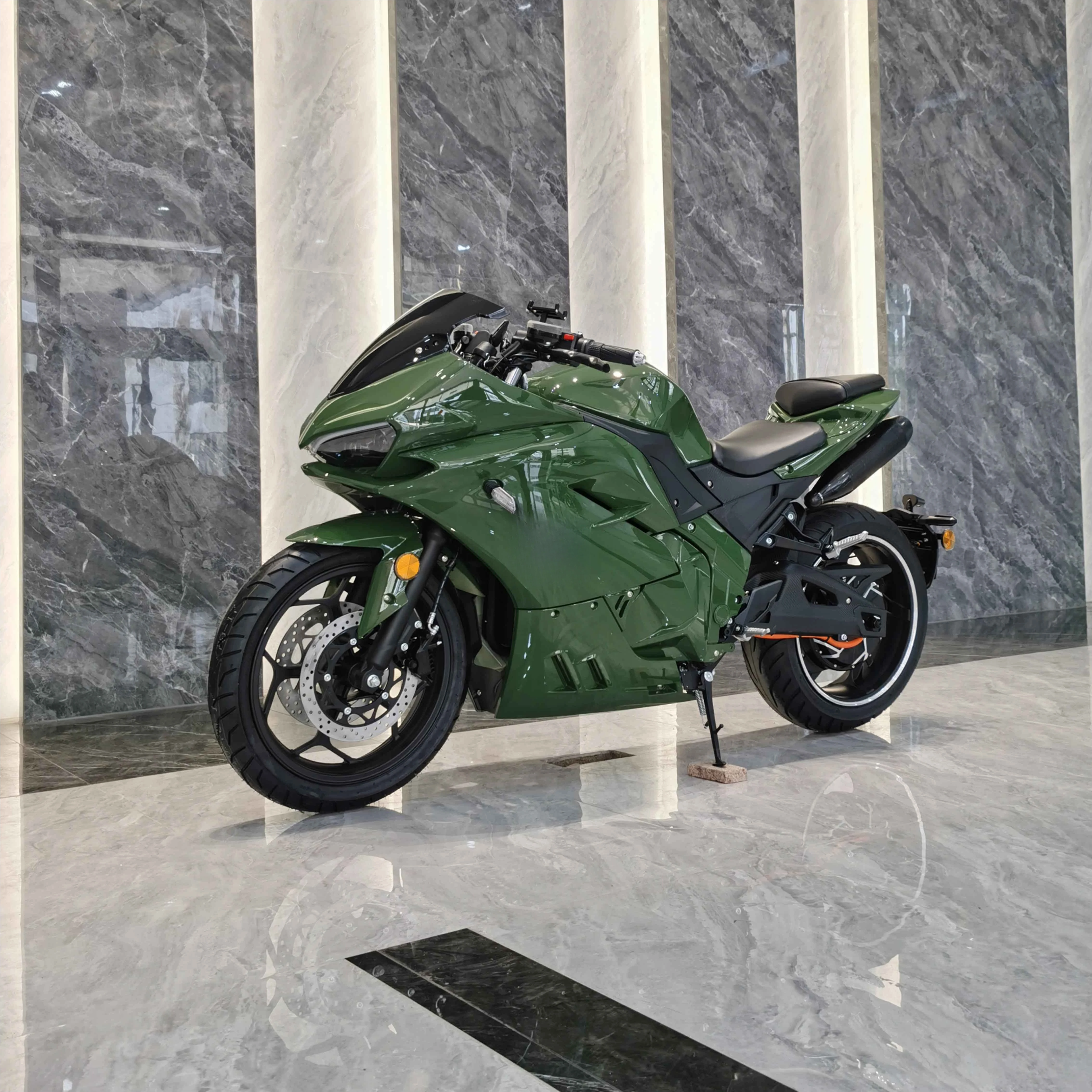 SXLL 72V120Ah 10KW DK Ducati-Panigale Style High Quality Electric Motorcycle Scooter with Bluetooth Engine Sound Simulator