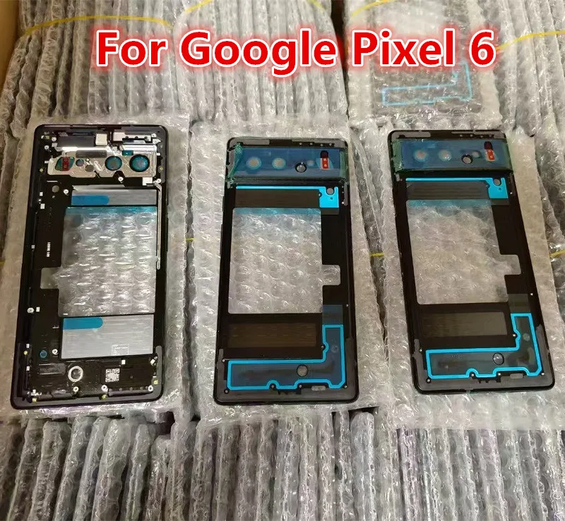 Pixel6 Middle Frame For Google Pixel 6 Housing Board LCD Faceplate Bezel Replace Repair Phone Spare Parts