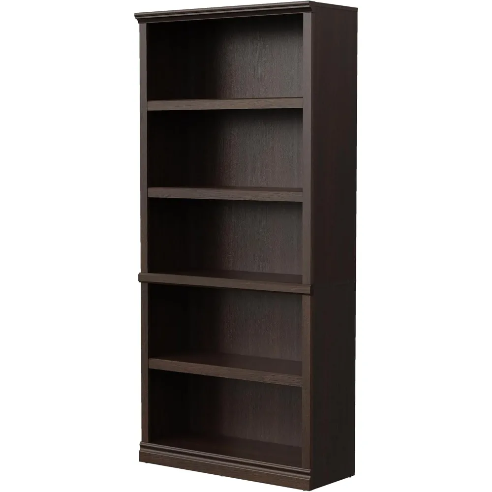 

Bookshelf, Open Storage 70 Inch Tall 5 Shelf Bookcase, Floor Standing Bookshelves and Bookcases, Book case for Farmhouse Library