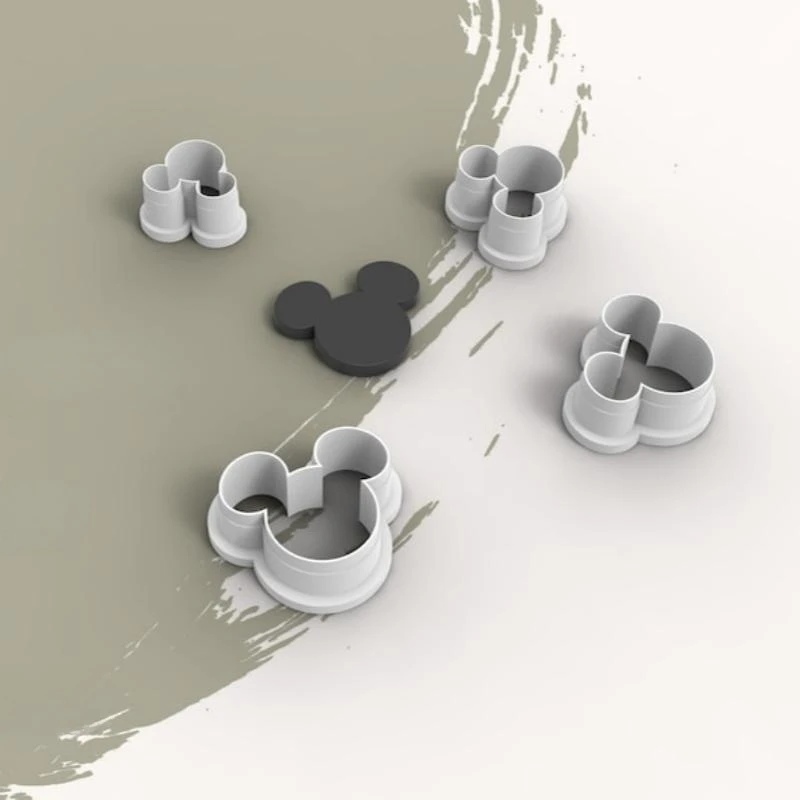 ميكي ماوس بوليمر كلاي القاطع ، ميكي مشبك شعر ، ماوس البسكويت القاطع ، ميكي السكر كوكي القاطع ، القرط القاطع ، ميكي مذكرة التفاهم #2