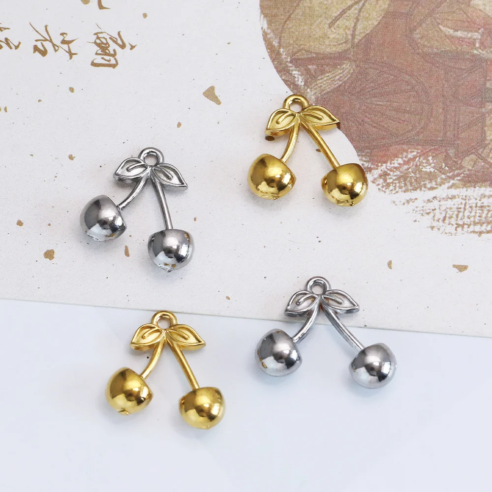 

Cordial Design 50Pcs 14*15MM Stainless Steel Charms/Hand Made/Cherry Shape/Jewelry Accessories/DIY Earrings Pendant #195246