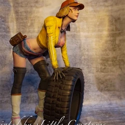 Car Mechanic Resin Figure 1/24 Scale 75mm Assembly Model Kit Unassembled Dioramas Unpainted Statuettes Toys