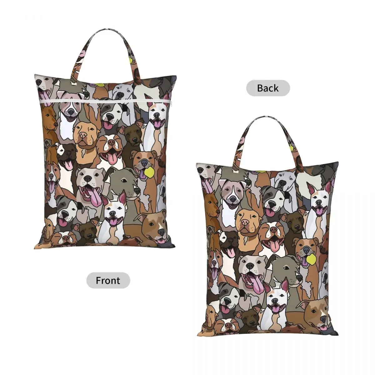 Pitbull Dog Pattern All The Mutts Laundry Collector Pitbull Folding Laundry Basket Home Organizer Washing Basket Home Organizer