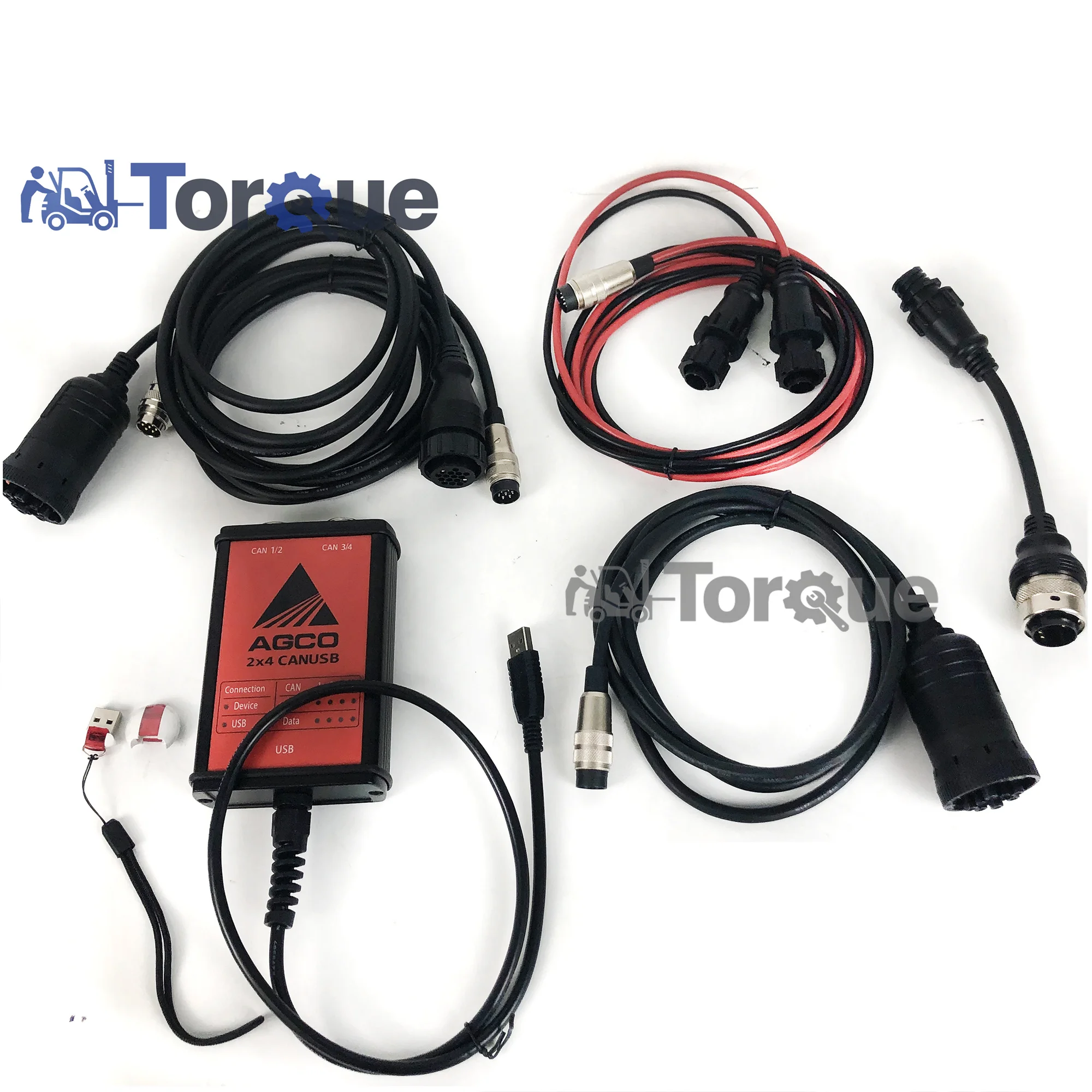 for AGCO Agriculture construction Diagnostic tool FOR FENDT FenDias Massey Ferguson SISU Power WinEEM4 Service Tool+ key dongle