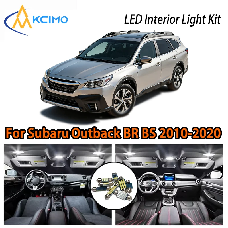 

Bright LED Interior Lights White Ice Blue For Subaru Outback BR BS 2010-2020, Two Colors Easy Install Atmosphere