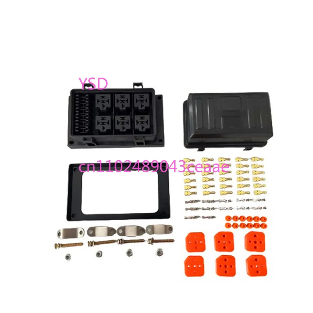 Waterproof 6 Way Car Fuse Box Modified Safety Film Holder Wiring Harness Assembly Circuit Box