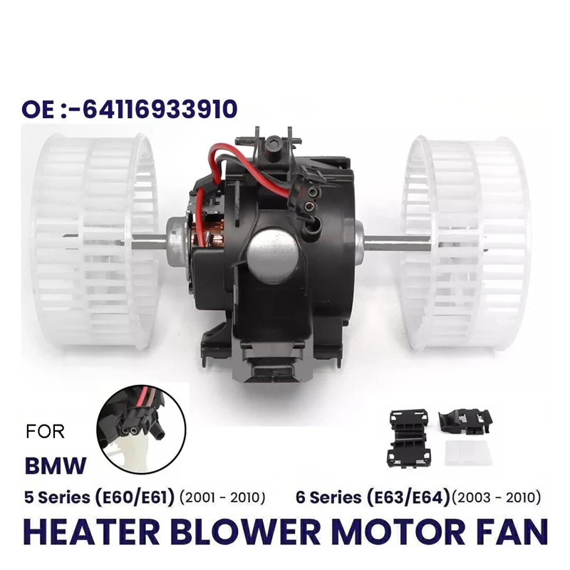 

FOR BMW 5 SERIES E60 E61 6 SERIES E63 E64 HEATER BLOWER MOTOR FAN 64116933910
