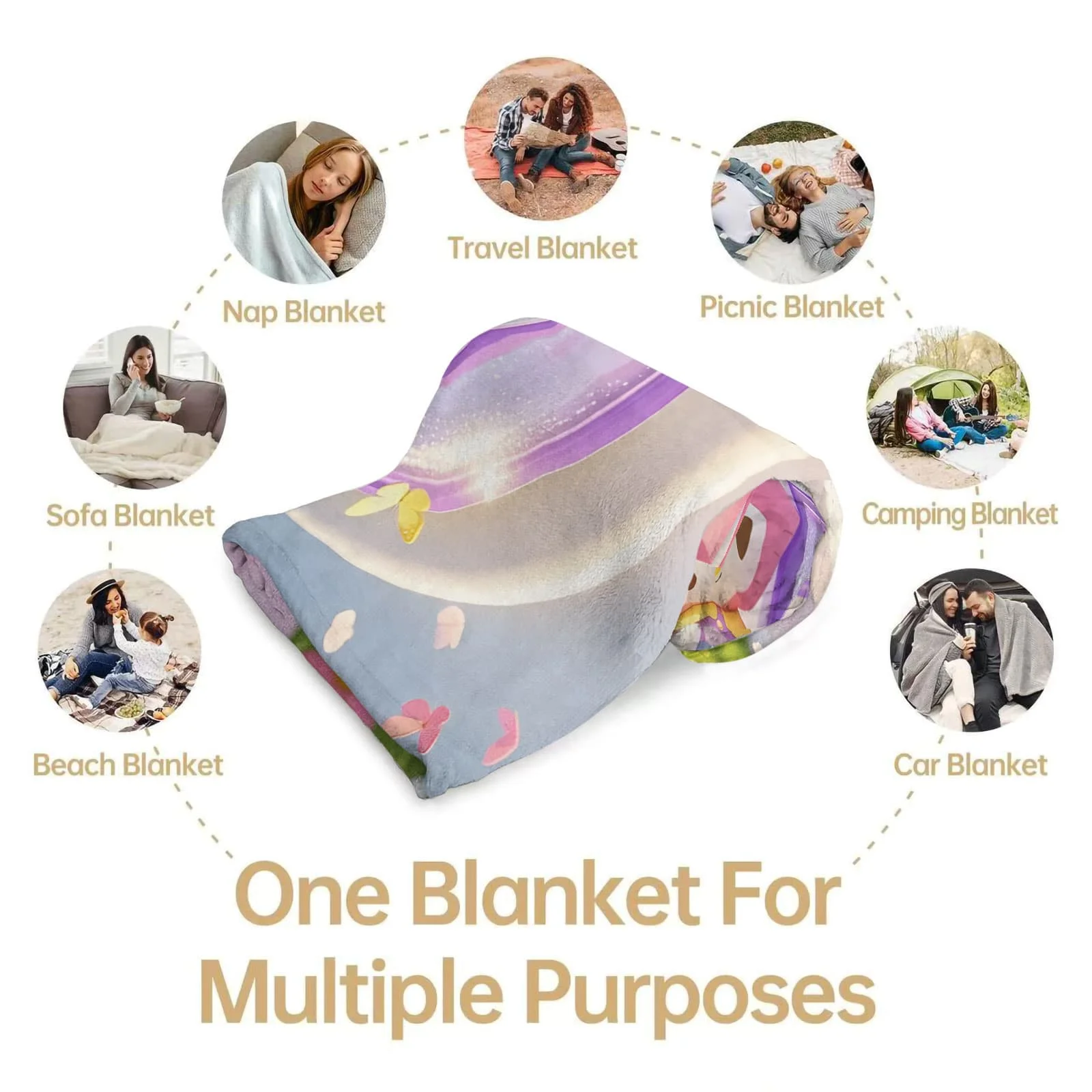 أرنب الأذن شخصية حرف G حقل زهرة بطانية قطيفة-غريب الأطوار لامعة Kawaii لينة رمي ل أريكة سرير ديكور المنزل هدية #4