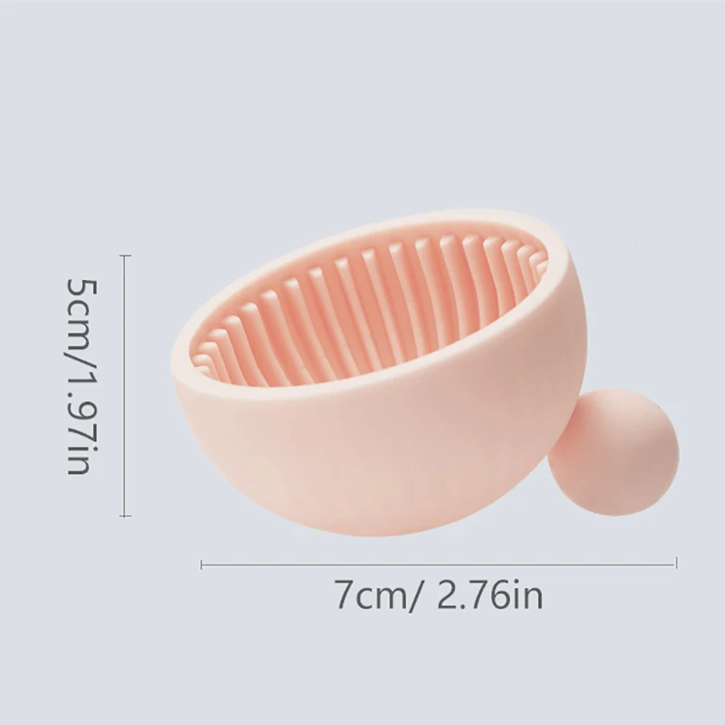 Escova de maquiagem de silicone limpador de pó puff tigela de limpeza pincéis de sombra lavagem tapete limpo ferramentas de beleza caixa de purificador de silicone macio