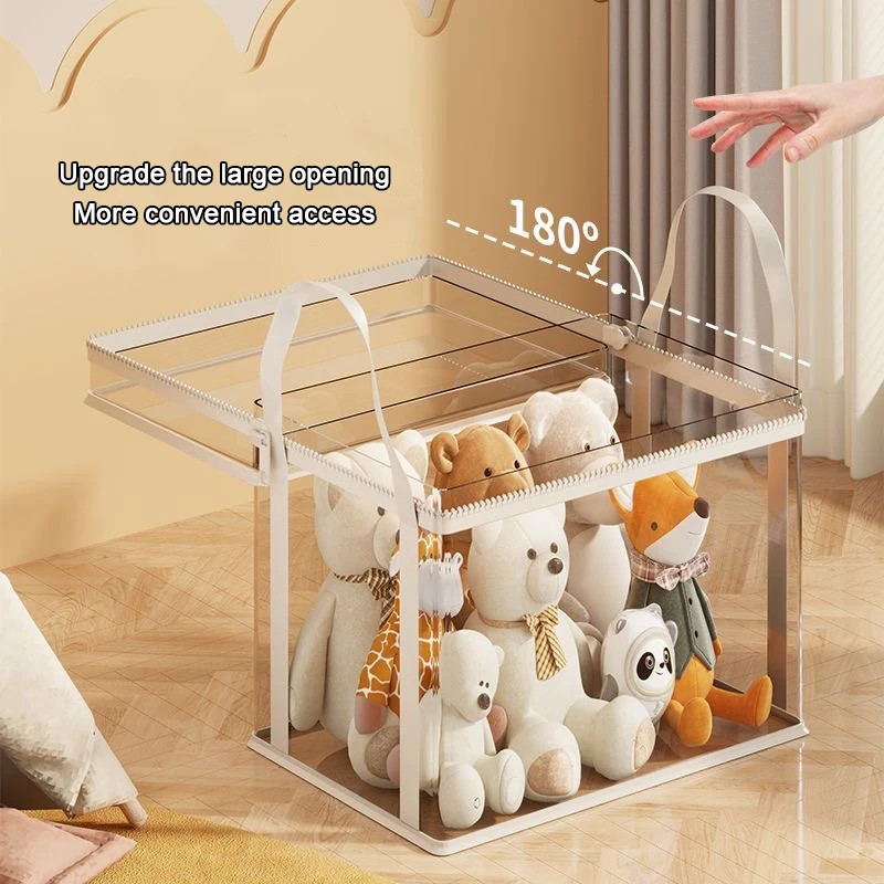 Transparent Children's Toy Storage Basket Large Size Toy Storage Bag Large Capacity Household Multifunctional Storage Basket New