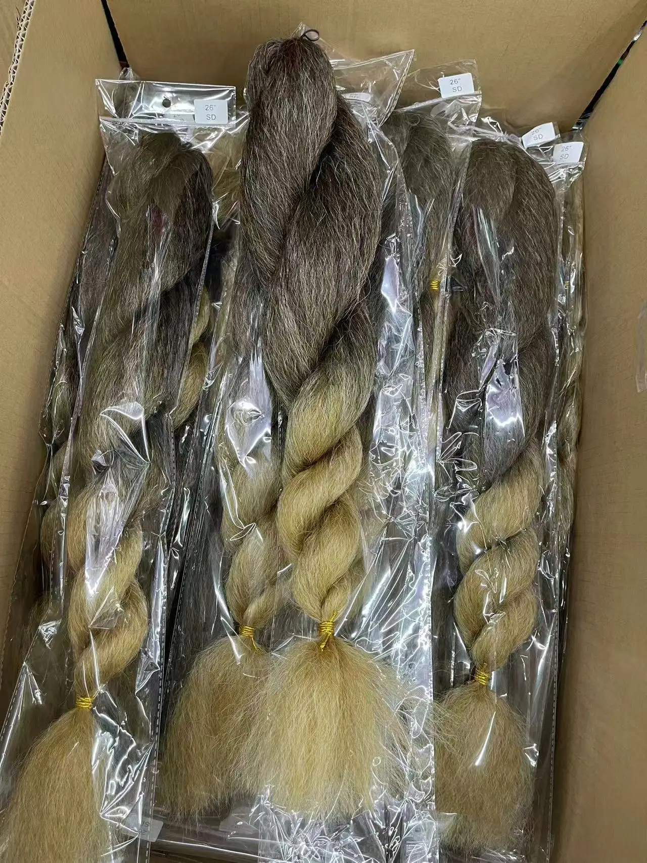 Vixen Ombre Crochet Braids Hair Extensions Kinky Curly Bulk Yaki Straight Marley Synthetic Braiding Hair for Women