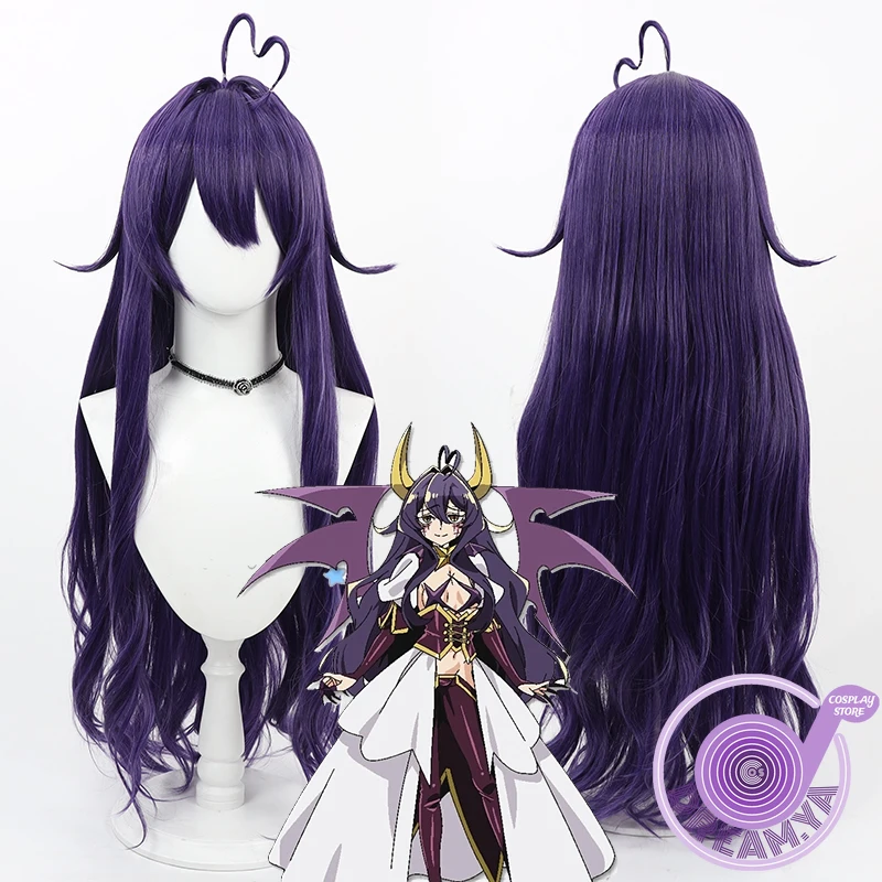 Hiiragi Utena Cosplay Wig MahoAko Purple 90cm Long Synthetic Hair Heat Resistant Halloween Carnival Role Play Party + Wig Cap