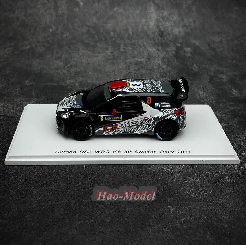 spark 1:43 For Citroën DS3 WRC 2011 KIMI Resin Car Model Diecast Simulation Toys Boys Birthday Gifts Hobby Display Collection