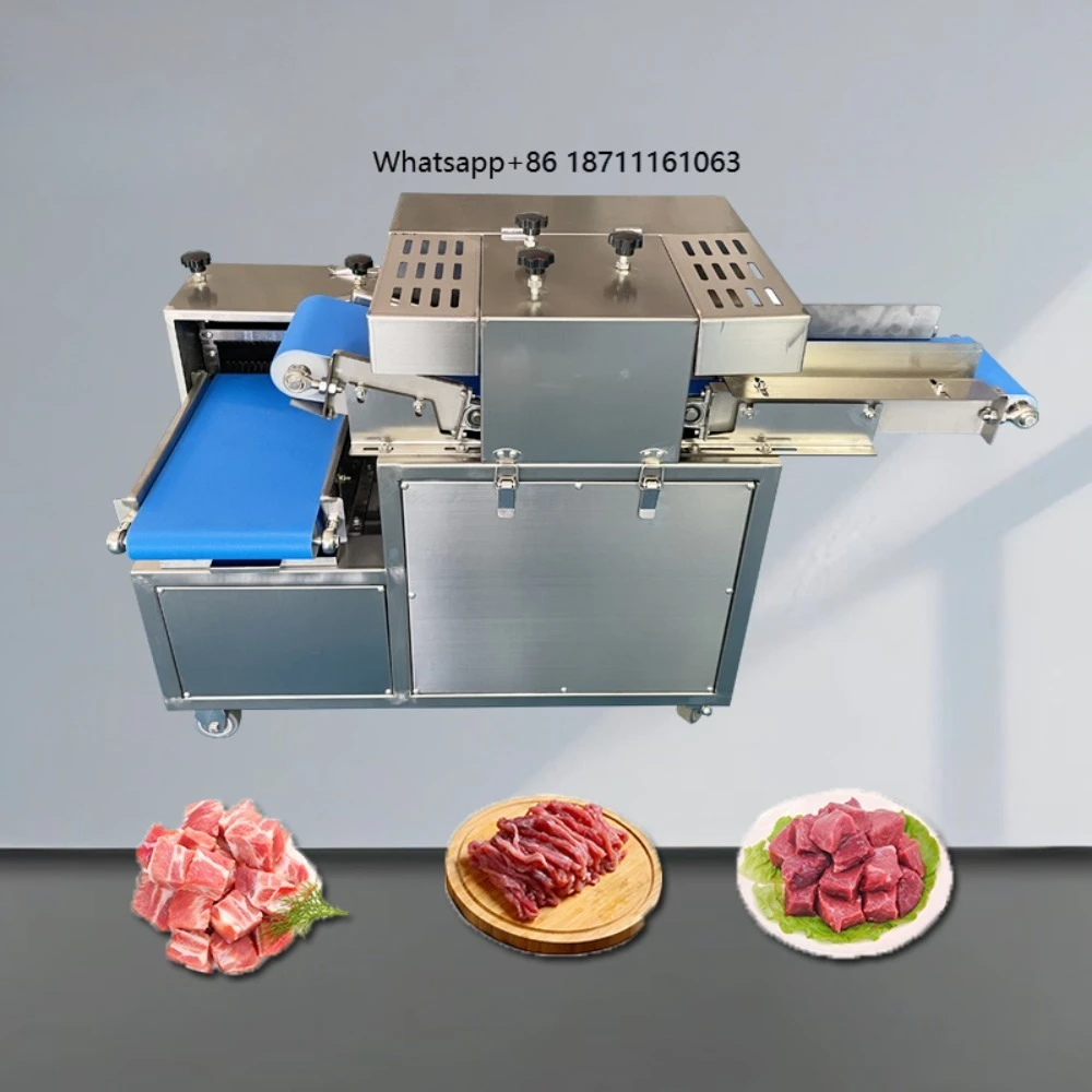 Commercial Automatic Kebab Meat Dicing Machine with Motor Stainless Steel 600KG/H Capacity