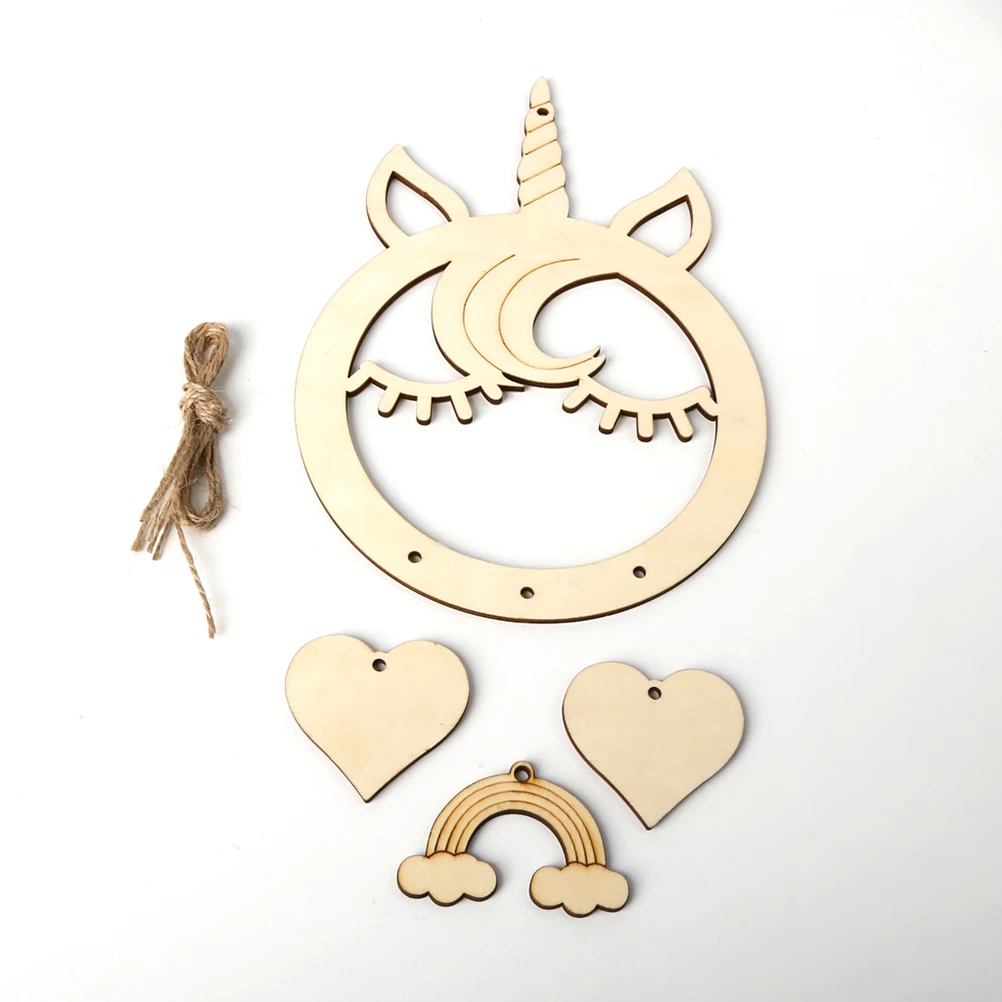 

Wooden Dreamcatcher Home Decor Hanging Decoration Unique Art Craft Wall Rustic Room Ornament DIY Baby Shower Birthday Wedding