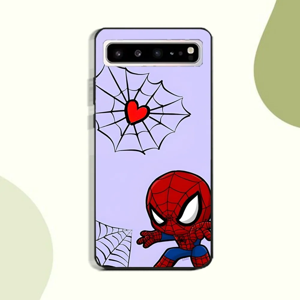 S-Spiderman Cartoon Phone Case For Samsung Galaxy A52 A12 A51 S21 Edge S22ULTRA S23 S20LITE Plus Ultra Black Cover