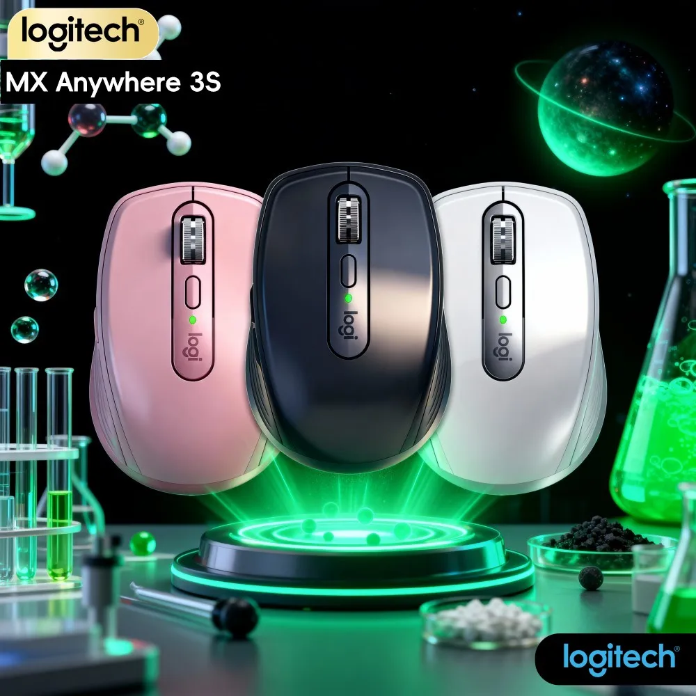 Long Standby Portable Mouse Logitech MX Anywhere 3S Simple Host Swapping For Tour Agent Travel Plan Adjusting Work