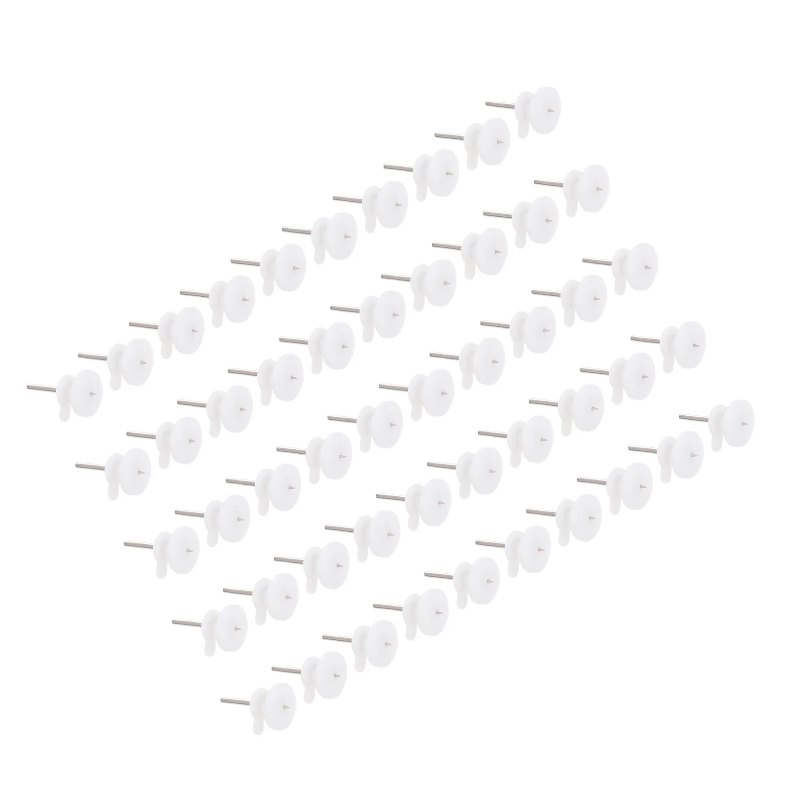 50pcs No Trace Hooks Mini White Wall Hanging Nails Heavy Duty Picture Hangers Photo Frame Accessories Strong ABS Steel Material