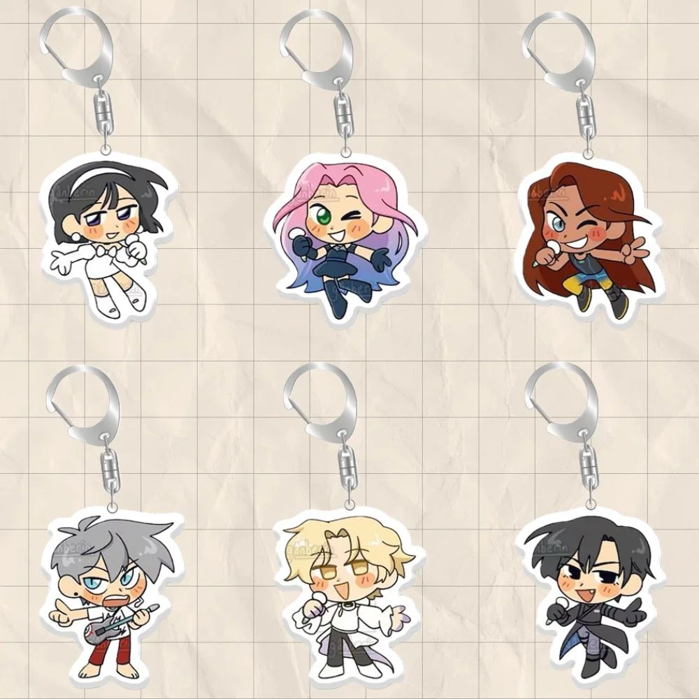 

For Alienstage Acrylic Key Chain Luka Lvan Till Mizi Hyuna Sua DIY Cartoon Cute Anime Peripheral Backpack Pendant Festival Gift