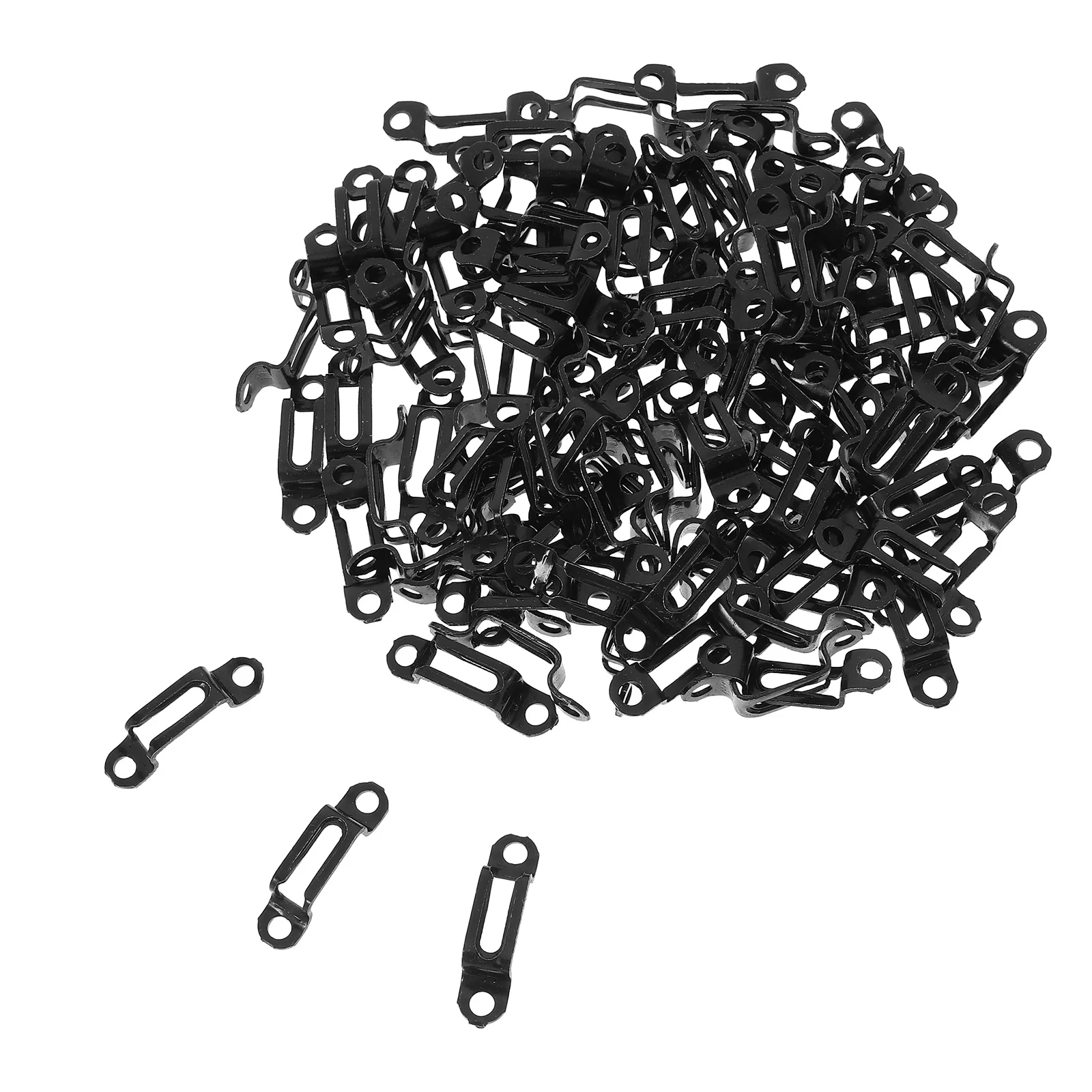 

100Pcs Furniture Fastener Invisible Combination Buckle Kit Full-Open Connector Reliable Iron Furniture Conceal Fastener