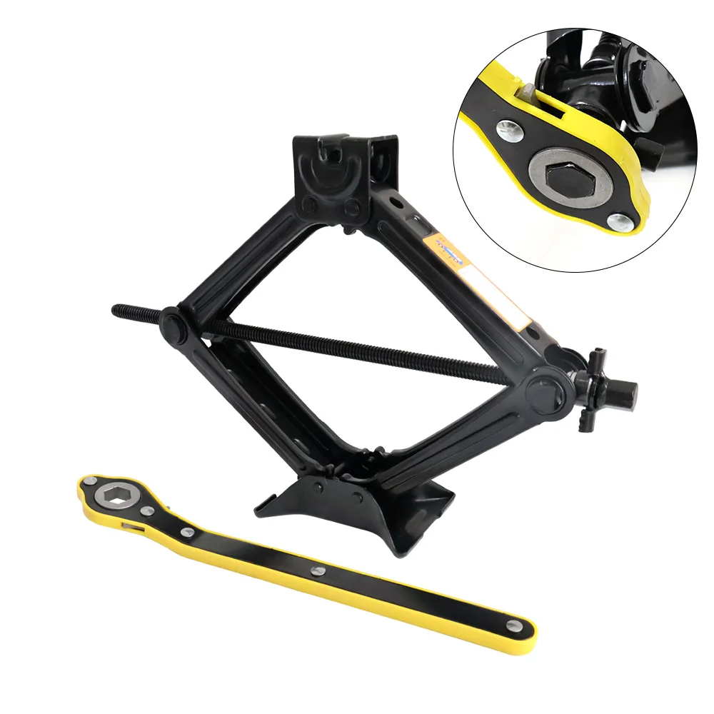 Durable Car Jack with Quick-lift Design for Vehicle Tire Replacement