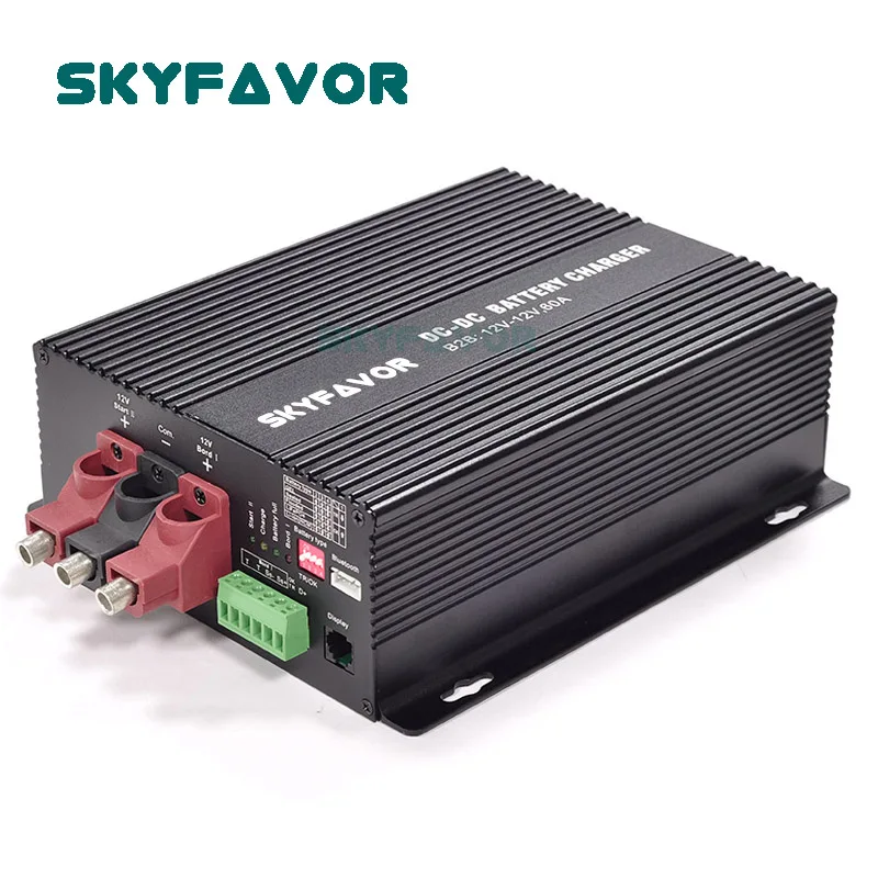

Universal 12V DC TO DC battery charger 12V 60A fast 12 volt DC to lifepo4 lead acid gel agm lithium ion RV battery charger
