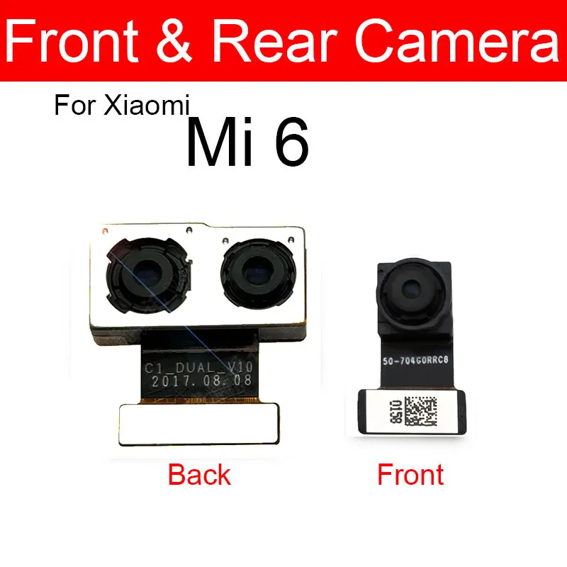 Rear & Front Camera Module For Xiaomi Mi 5 5c 5s 5X Plus 6 6X Facing Camera Back Main Camera Flex Cable Replacement Repair Parts