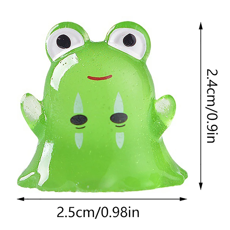 Figurine Miniature de Dessin Animé, Lapin Shoous, Dragon, Grenouille, Cochon, Fantôme, Beurre, Micro Paysage, Décor de Noël, Maison de Courses, Jouet