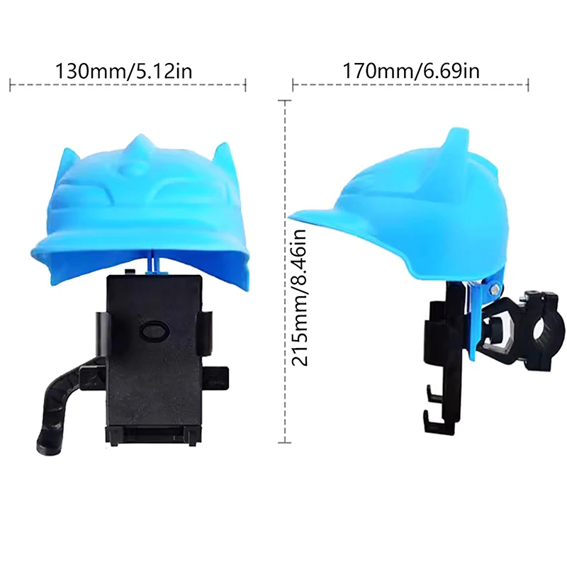 Motorcycle Mobile Phone Holder Umbrella Small Helmet Rider Rainproof Sunscreen Electric Bicycle Sunshade Hat Navigation Bracket