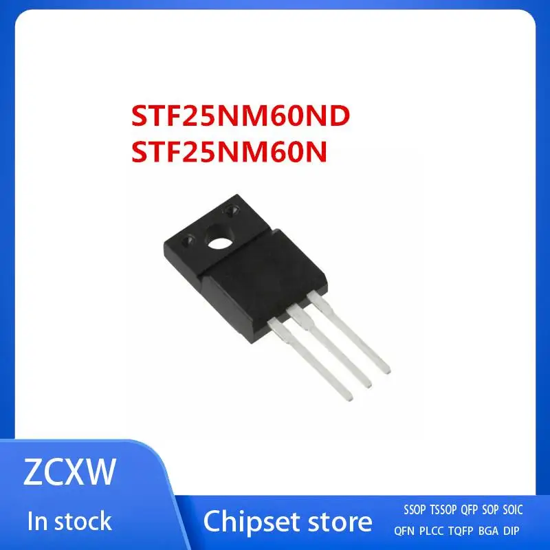 10PCS/LOT  STF25NM60ND 25NM60ND or STF25NM60N F25NM60N TO-220F 25A 600V  MOSFET