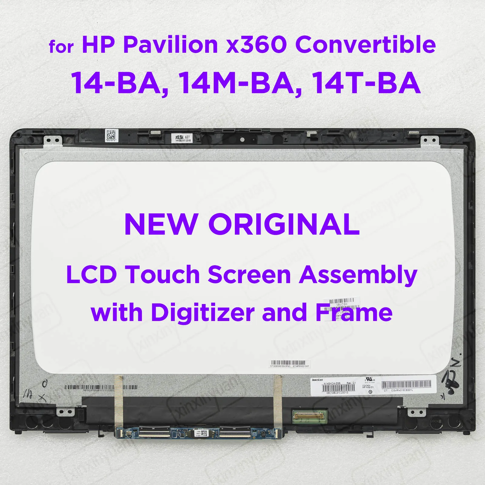 Conjunto do Tela Táctil do Lcd para o Pavilhão de hp 140 X360 14-ba 14m-ba 14t-ba 14-ba015dx 14-ba046tu 14-ba110nr 924298001 924297-001