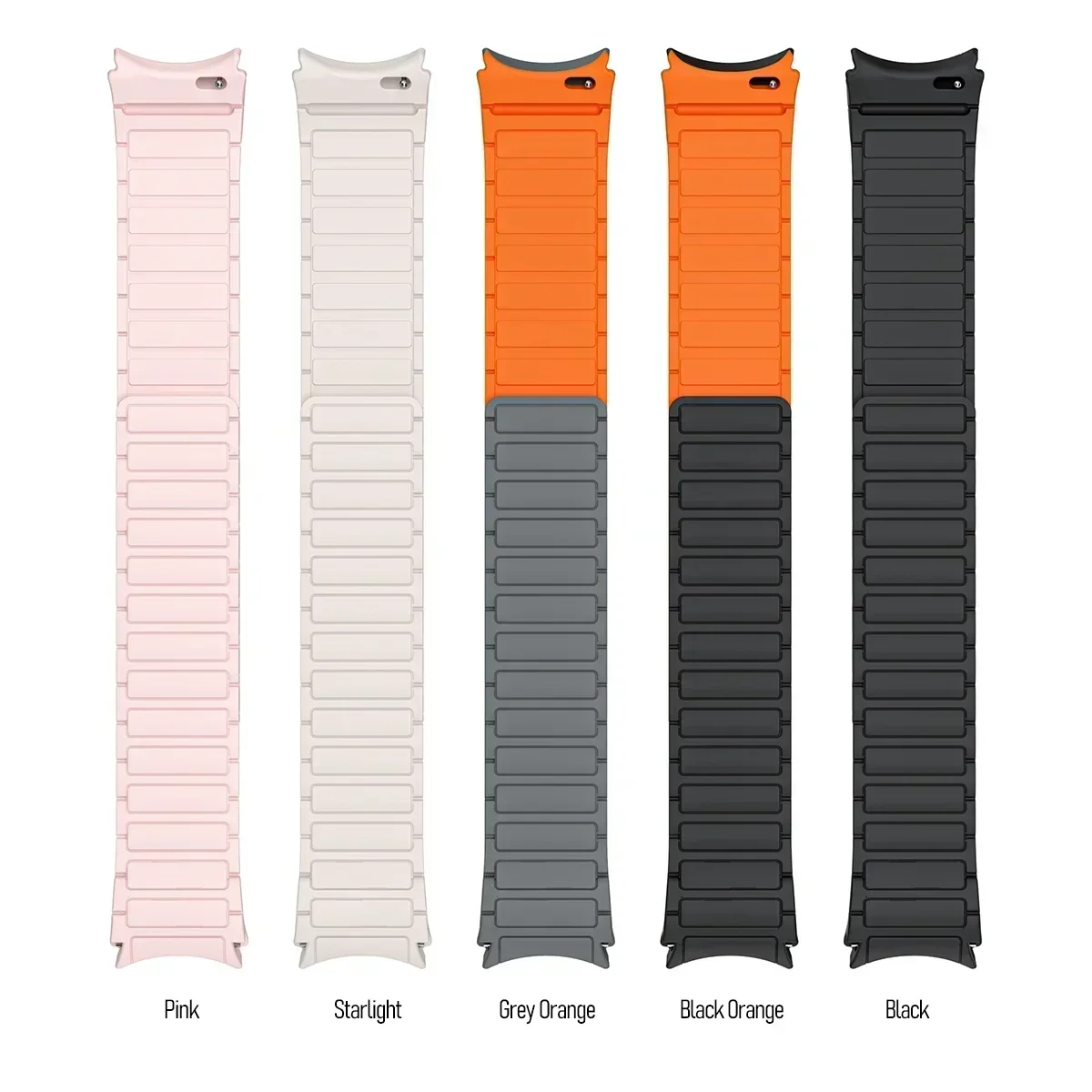 Silicone Strap for Samsung Galaxy Watch 7 6 5 4 45mm 44mm 6 Classic No Gaps Magnetic Bracelet Band Watch 7 6 40mm 47mm 43mm Belt