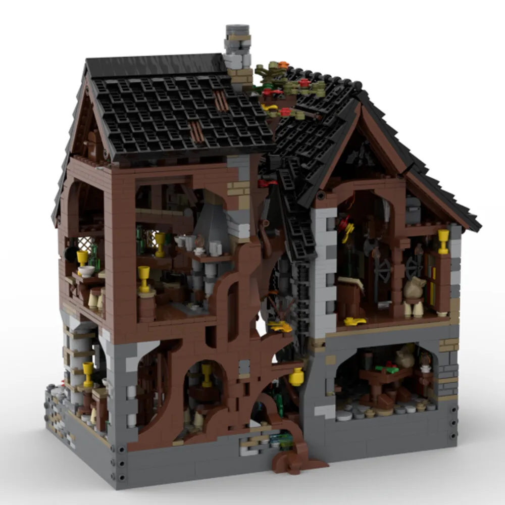 

MOC-156159 Modular Building: Pub, House and Tree with Interior 4632 Parts