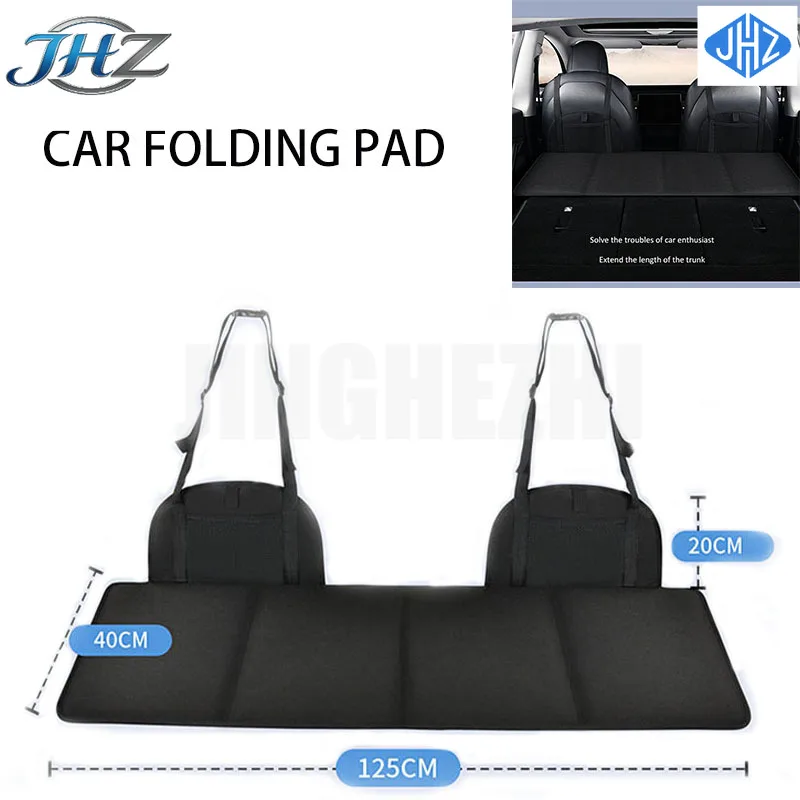 JHZ for Car Back Seat Extender Seat Cushion Travel Bed Camping Mattress Foldable Storage Storage Convenient Trunk Extension Plat