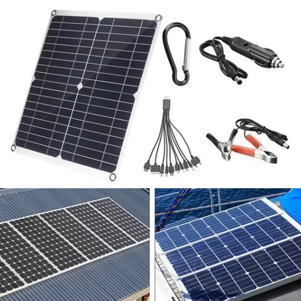 Per batterie per barche caricabatterie solare da 18V caricabatteria per barche campeggio escursionismo pannello solare compatto pannello solare antipolvere