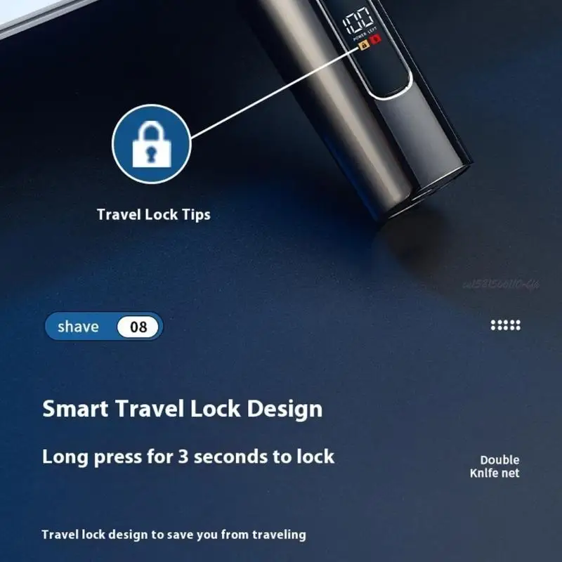 27RB Fashion Small Electric Shaver IPX7 قابلة لإعادة الشحن الملمس ABS