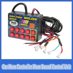 12V-24V Musical Electronic Horn Controller Regulator Monitor Car Horn Controller Horn Sound Control Unit Easy Installation