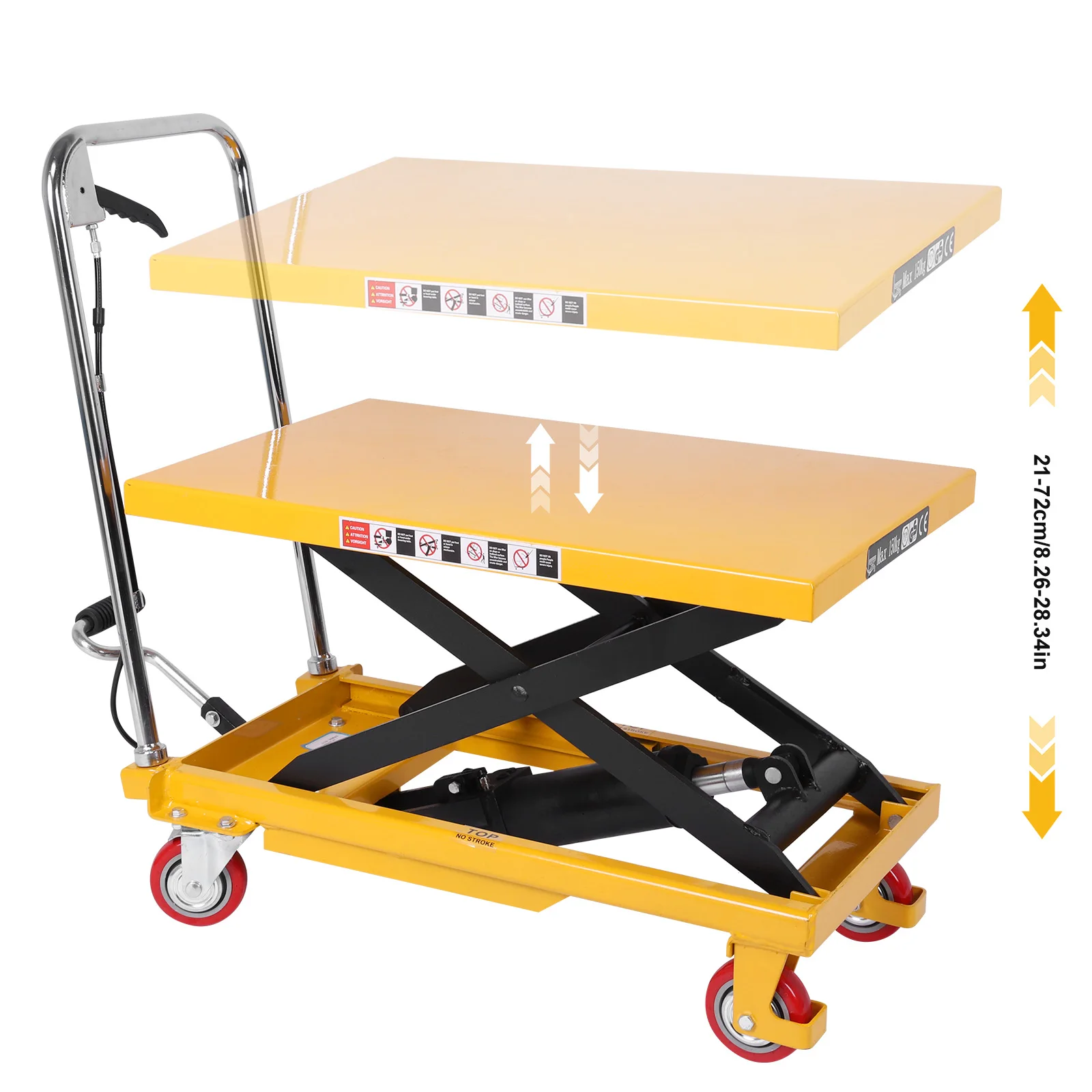 Carrinho de mesa elevatória com mesa elevatória Carrinho de elevação hidráulico para manuseio de materiais