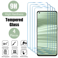 Protecteur d'écran, 4 pièces, en verre trempé pour Realme GT 2 Pro 8 7 9 Pro 8i 9i GT Neo 2 3 2T Q3S Q3 C21Y C25S C25Y