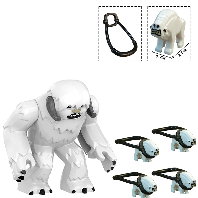 NEW PG639 AN002 Mini Animal Building Blocks Interstellar Model snow monster Figure Brick Toys for Children Kids Educational Game